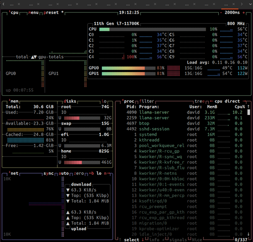 Terminal showing typical usage of the Qwen3.6-35B-A3B model with OpenCode running at 192.168.18.200:1234